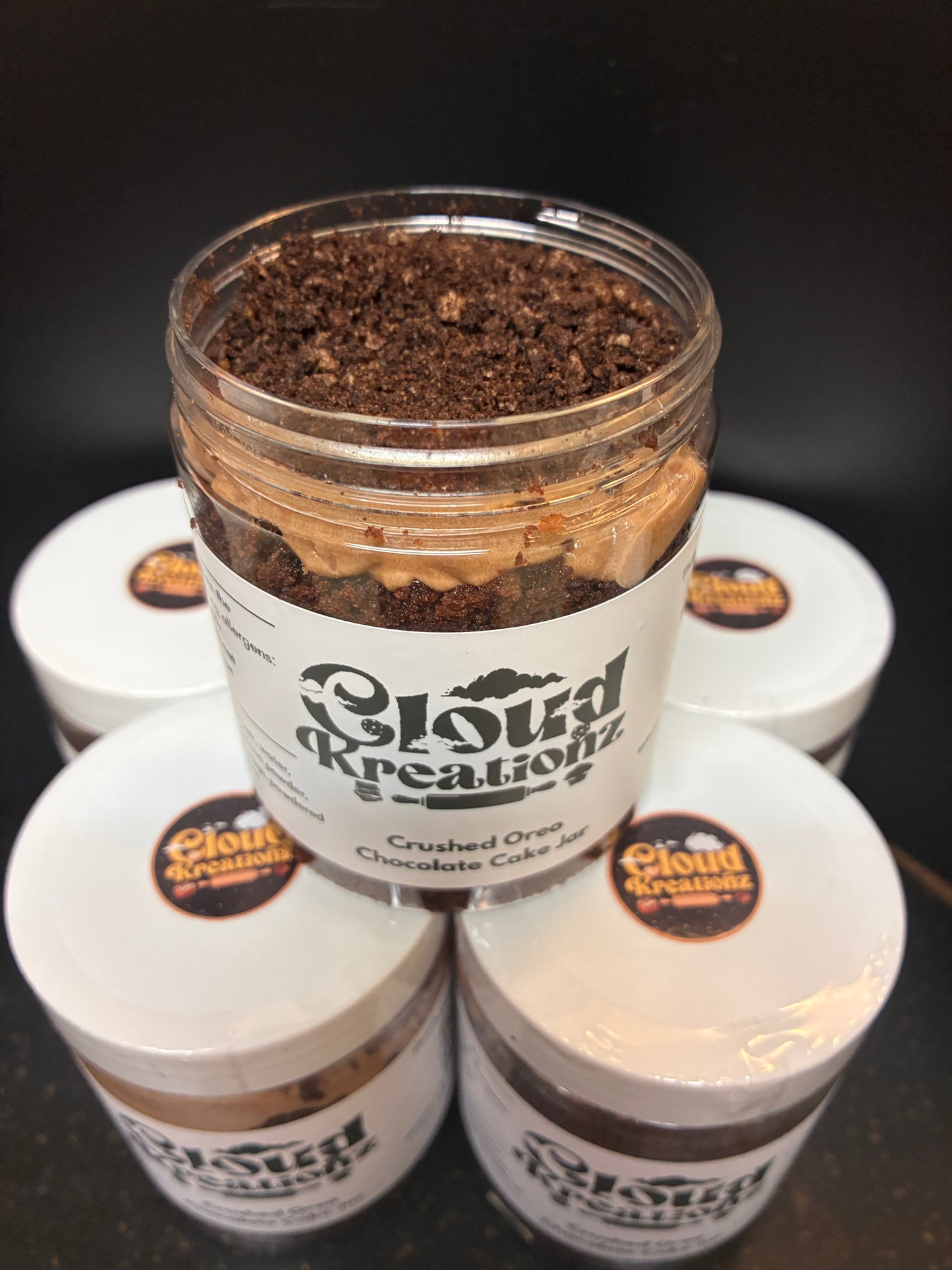Chocolate w/Crushed Oreos Cake Jar